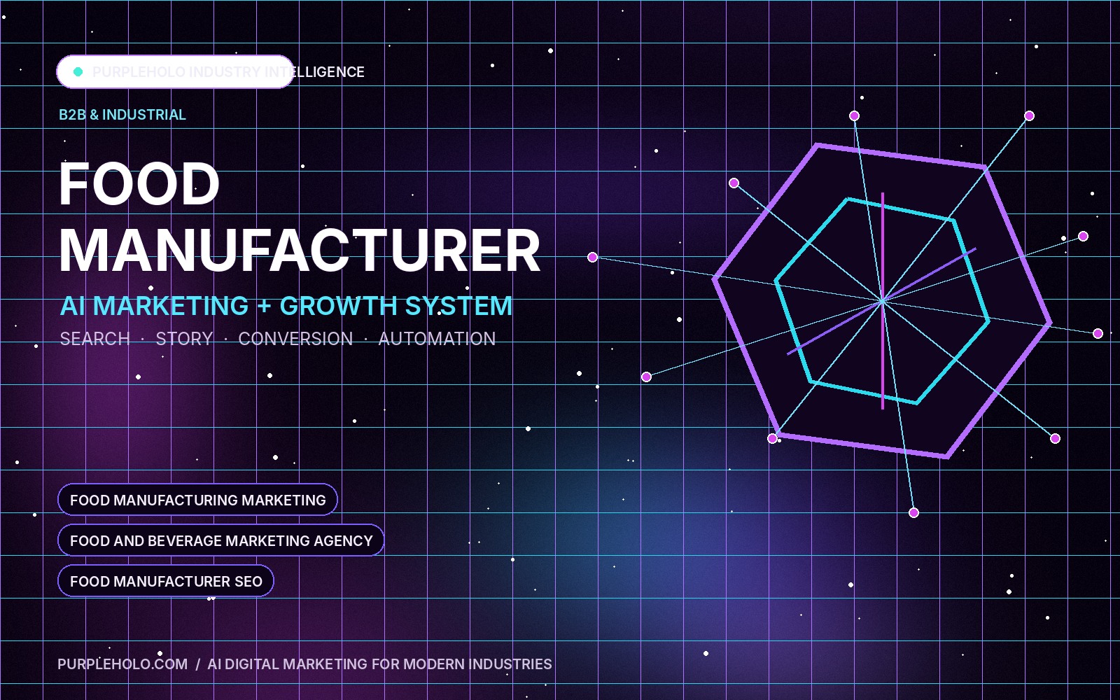 PurpleHolo AI digital marketing strategy for Food Manufacturer