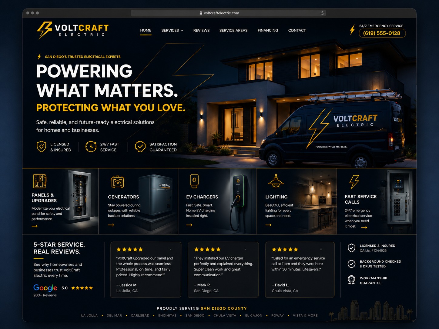 VoltCraft Electric Electrical website design story by PurpleHolo
